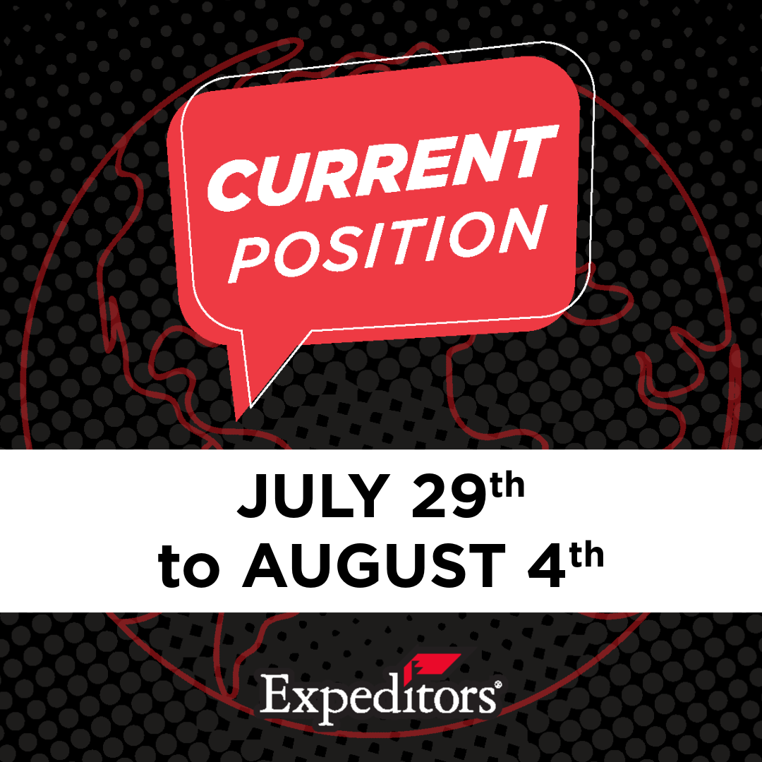Current Position | Weekly Briefing July 29th - August 4th