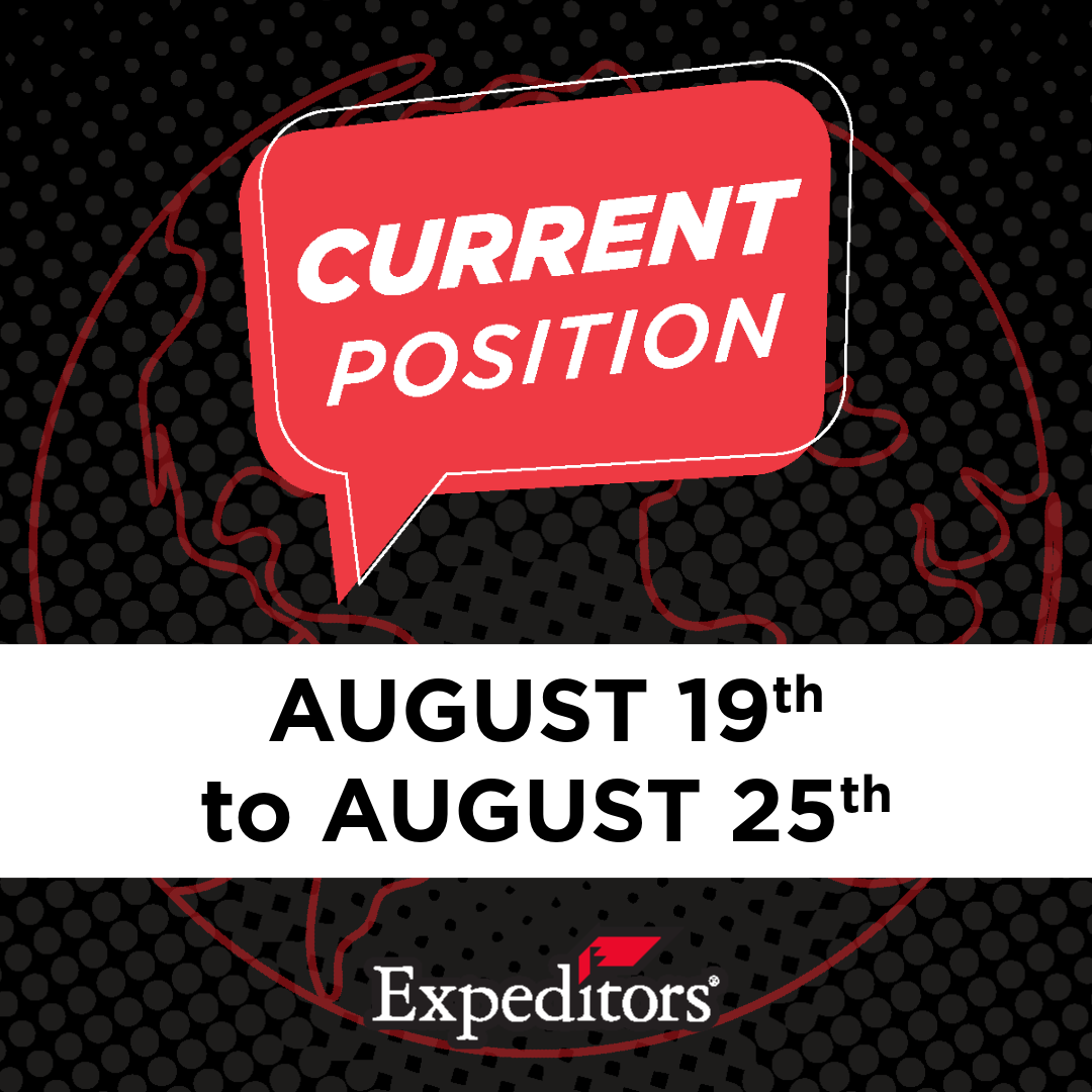 Current Position | Weekly Briefing August 19th - 25th